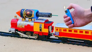 Experiment: Toy Train vs Fireworks