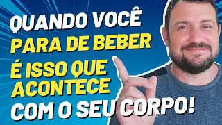 O que acontece com o corpo quando se para de beber álcool?