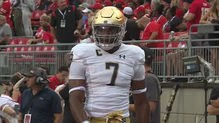 Isaiah Foskey Notre Dame Fighting Irish College Career Highlights [Welcome to Saints]