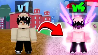 DESPERTEI A RAÇA CYBORG v1, v2, v3 e v4 NO BLOX FRUITS em 1 VIDEO!!