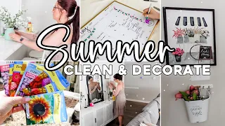 Summer ☀️ Clean + Decorate 2024 | Spring to Summer Decorating | DIY Garden Flower Bed on a Budget