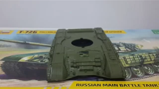 Сборная модель танка Т-72Б "ЗВЕЗДА" 1/35. Активная броня на корпус и подвесные борта.