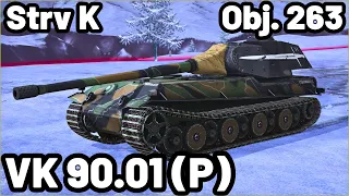 VK 90.01 (P) | Strv K | Obj. 263 | WOT Blitz Pro Replays