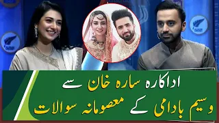 Waseem Badami's Masoomana Sawal with Sarah Khan