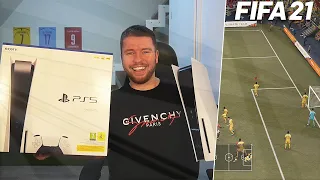 PS5 UNBOXING 🔥 ICH TESTE FIFA 21 GAMEPLAY AUF PLAYSTATION 5