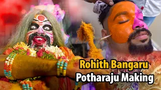 Yapral Rohith Bangaru Potharaju Face Make Up | Potharaju Getting Ready | Secunderabad Bonalu 2022