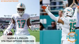 Miami Dolphins Officially Exercise 5th-Year Options On Jaylen Waddle & Jaelan Phillips