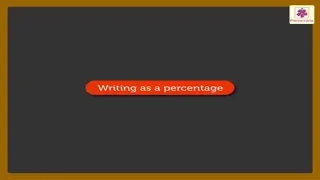 Writing As A Percentage | Mathematics Grade 5 | Periwinkle