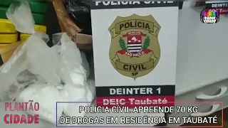 POLÍCIA CIVIL APREENDE 70KG DE DROGAS EM  RESIDÊNCIA EM TAUBATÉ