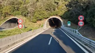 Voznja Jadranskim auto putem A14 - Italija