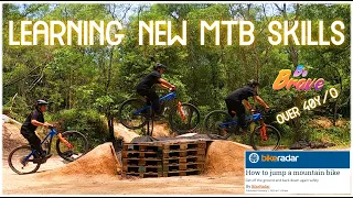 Learning New MTB Skills | How to Jump on a Mountain Bike at 40s