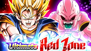 NO 200% LEADS!! 3 POWER BEYOND SSJs MISSION vs KID BUU RED ZONE | Dragon Ball Z Dokkan Battle