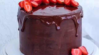 🎂 Как сделать шоколадные подтеки  на торте 💕