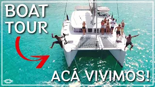 Boat Tour → A CATAMARAN TO SAIL AROUND THE WORLD - Lagoon 400 - Chez Team