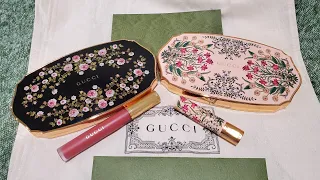 New GUCCI Gorgeous Flora Eyeshadow Palette and Glow & Shine Care Lipstick (Limited Edition) 💐