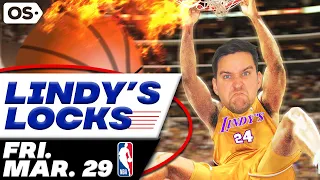 NBA Picks for EVERY Game Friday 3/29 | Best NBA Bets & Predictions | Lindy's Leans Likes & Locks