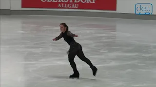 Yasmine FERNANDEZ. Oberstdorf 2018. Bronze Ladies III A - Free Skating. 14 place