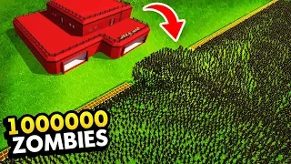 SECRET BASE vs WORLD'S BIGGEST ZOMBIE ARMY (Funny Swarmz Gameplay)