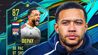 THIS CARD IS INSANE! 😱 87 MOMENTS DEPAY PLAYER REVIEW! - FIFA 21 Ultimate Team