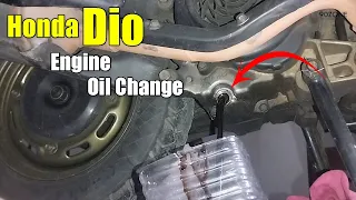 Honda DIo Scooter Engine Oil Change 10w-30 Oil