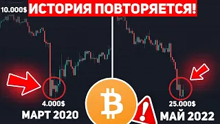 ❗️ЭКСТРЕННОЕ СООБЩЕНИЕ! ИСТОРИЯ ПОВТОРЯЕТСЯ? ПАДЕНИЕ БУДЕТ КАК В МАРТЕ 2020 ГОДА? Крипто Новости BTC