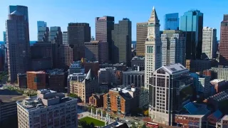 Boston, Massachusetts, USA, 4K Drone Footage