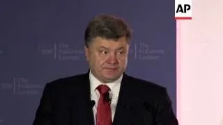 President Poroshenko gives speech on Ukrainian crisis