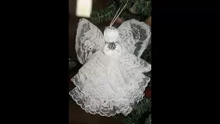 Lace Angel Christmas Ornament