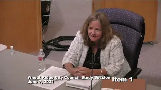 Wheat Ridge City Council Study Session 6-7-21