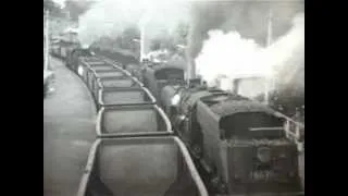 Double headed 60 class Garratts, Fassifern station, 1969.