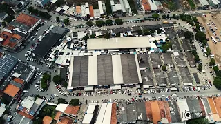 Vista aérea da cidade de Santo Estevão na Bahia.