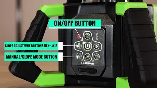 How To Use Huepar Electronic Green Rotary Laser Level RL300HVG