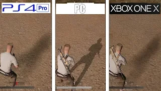 PlayerUnknown's Battlegrounds (PUBG) | Xbox One X vs PS4 Pro vs PC Ultra | Graphics Comparison