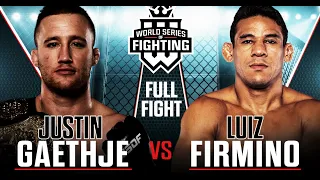 Full Fight | Justin Gaethje vs. Luiz Firmino (Lightweight Title Bout) | WSOF 34, 2016