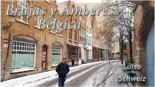 Brujas nevando y Amberes Mexicano en Bélgica