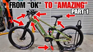 TRANSFORMING an OK eMTB into an AWESOME eMTB! eBike Upgrades!