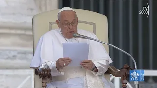 Papa Francesco, Udienza Generale del 22 maggio 2024