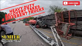 Heavy Duty Recovery Takes 4 Different Trucks