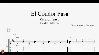 El Condor Pasa (version easy) + Guitar Tutorial + TAB