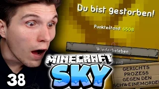 KAMPF UM MEINE ITEMS! & GERICHTSPROZESS GEGEN SCHWEINEMÖRDER! ✪ Minecraft Sky  #38 | Paluten