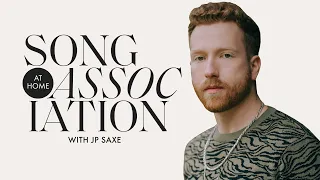JP Saxe Sings Julia Michaels, James Morrison & "Line By Line" in a Game of Song Association | ELLE