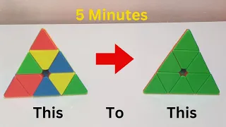 How to Solve a Pyraminx in 5 minutes EASY