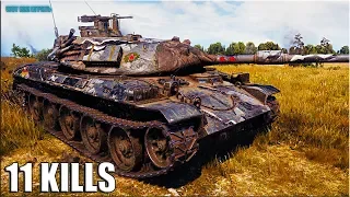 Колобанов на танке STB-1 🌟 11 ФРАГОВ 🌟 World of Tanks лучший бой на ст 10 Япония