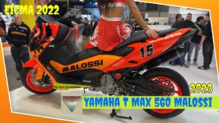 2023 Yamaha TMax 560 Malossi Walkaround EICMA 2022 Fiera Milano Rho