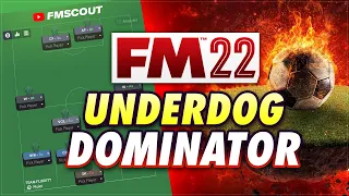 DOMINATE Leagues with this Special 4-4-2 UNDERDOG Tactic | OP FM22 Tactics