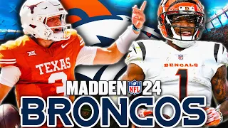 Broncos Draft Quinn Ewers as new franchise QB! | Madden 24 Realistic Rebuild