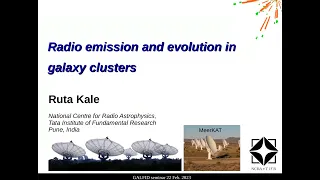 Radio Emission and Evolution in Galaxy Clusters by Dr. Ruta Kale