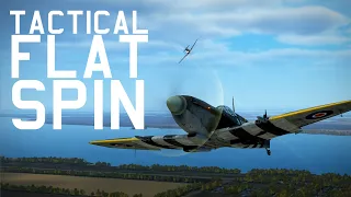 Spitfire Mk. IX | Tactical Flat Spin | IL-2 VR Multiplayer gameplay