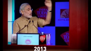 Narendra Modi speaks on development at India Today Conclave 2013