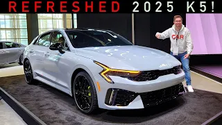 2025 Kia K5 -- REFRESHED, but is it BETTER than the New Camry??
